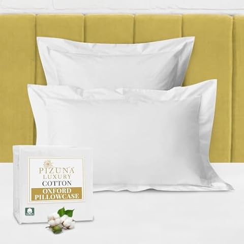 Pizuna Luxurious Cotton Pillowcases 2 Pack Cover