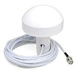 Antenne de navigation GPS pour bateau   Antenne de navigation GPS   IP67   Résistant aux intempéries   Gain 26 dB   Connecteur BNC/TNC pour Garmin GPSMAP Series (5 m)
