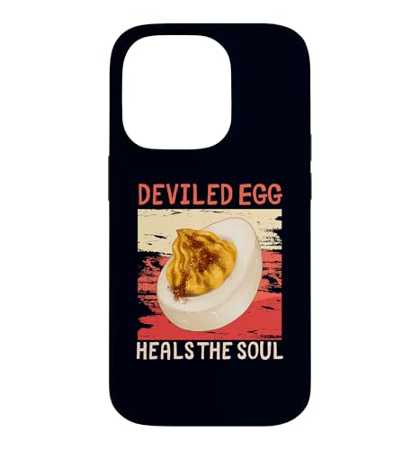 Deviled Egg Heals The Soul Funny Food Pun & ���[���A���D�� �X�}�z�P�[�X iPhone 14 Pro �p