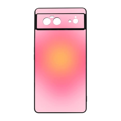 qizjio Aura Phone Case Shockproof Protective Pink Phone Cover for Google Pixel 6