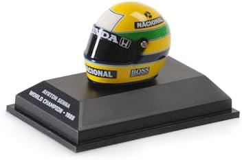Capacete em Miniatura - Ayrton Senna - Formula 1 - 4cm - 1/8 - Mi...
