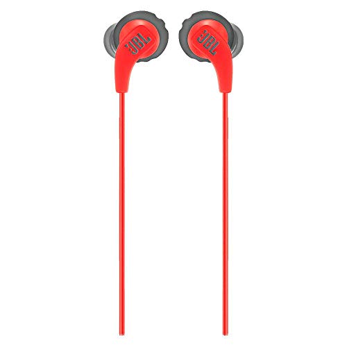 Image of JBL Endurance Run, Sports in Ear Wired Earphones with Mic, Sweatproof, Flexsoft eartips, Magnetic Earbuds, Fliphook & TwistLock Technology with Voice Assistant Support for Mobiles (Red)