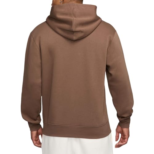 Jordan Brooklyn Fleece Men's Pullover Hoodie (Archaeo Brown/White)2