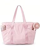 BAGSMART Tote Bag for Women, Tote Bag with Zipper Work Tote with Compartments Nurse Shoulder Hanbag for Travel, Gym