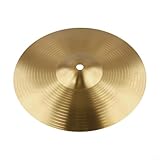 snowchecking Goldene Messing-Becken für Schlagzeug-Set, Percussion, inkl. Splash Crash und Hi-Hat, in den Größen 6, 8, 10, 12, 14, 16 Zoll, für alle Schwierigkeitsstufen (25,4 cm)