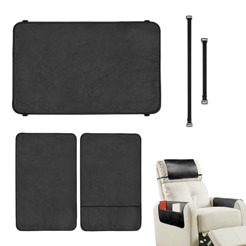 Protector de cuero impermeable para reposabrazos reclinable que repele manchas y líquidos 2