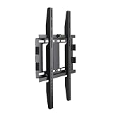 EKSIL Uchwyt ścienny do telewizora do większości płaskich/zakrzywionych telewizorów 66.0 cm-165.1 cm z maks. VESA 400 x 400 mm do 49.9 kg oszczędzający miejsce uniwersalny uchwyt TV (czarny)