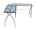 SD STUDIO DESIGNS Futura LS WorkCenter with Tilt Top Adjustable Drafting Table Craft Table Drawing Desk Hobby Table Writing Desk Studio Desk, Silver / Blue Glass