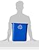 United Solutions 7 Gallon/28 Quart Efficient Recycle Wastebasket | Fits Under Desk | Small, Narrow Spaces in Commercial, Kitchen, Home Office, Dorm | Easy to Clean, 1 Pack, Blue, Model Number: WB0084