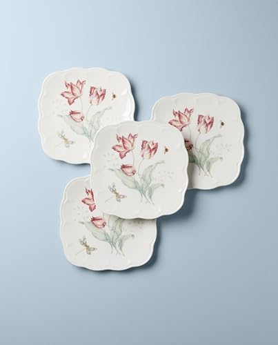 Lenox 894308 Butterfly Meadow Square 4-Piece Accent Plates