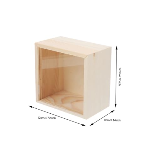 Boîte de rangement pour bijoux avec couvercle coulissant bois - 4