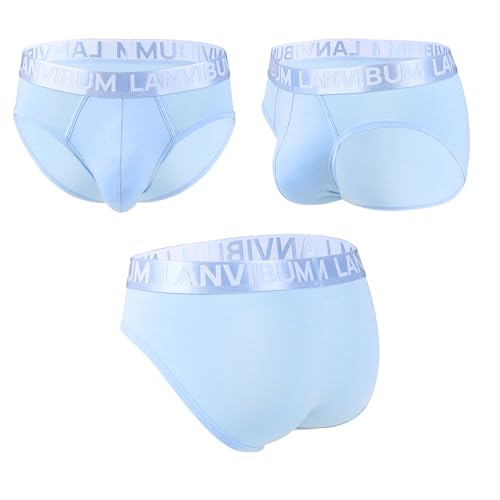 Men's Briefs Modal 3-Pack Light Weight Men's Underwear with Contoured Pouch3