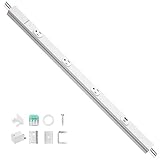 SURAIELEC 24 in Hardwired Under Cabinet Power Strip with USB-A & USB-C, 3 TR Outlets, Custom Length Plug Molding Under Cabinet, Seamless Outlet Strip for Kitchen Cabinets, Workshop, ETL Listed, White