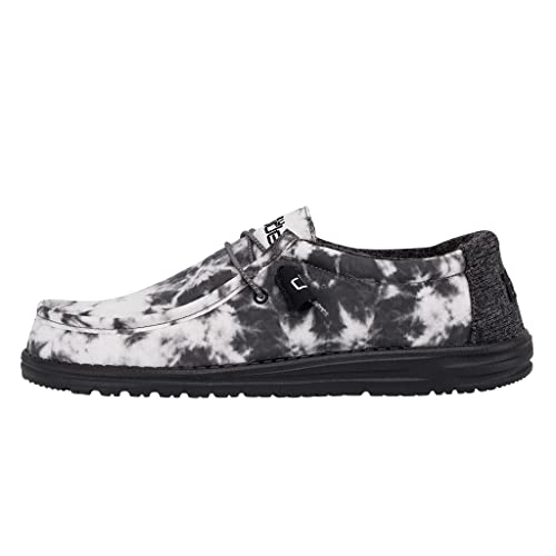 Hey Dude Men's Wally Thunderstruck Tie Dye Multiple Colors | Men’s Shoes | Men's Lace Up Loafers | Comfortable & Light-Weight