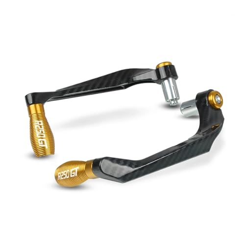 Protection de leviers moto CNC jaune pour guidon Hyosung GT250R 06-10