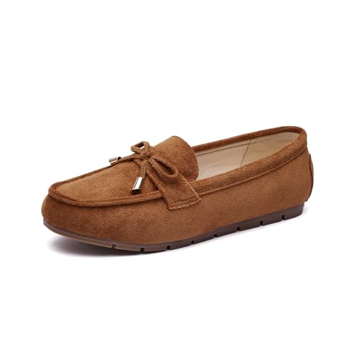 Image of Vespiero Loafers for Women Slip On Flats Comfortable Business Dressy Casual Non Slip Work Walking Office Loafers Shoes