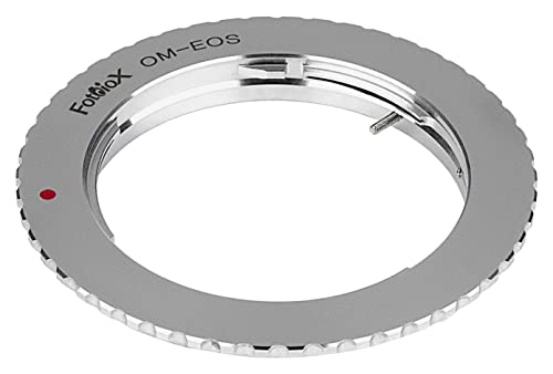 Image of Fotodiox Lens Mount Adapter Compatible with Olympus Zuiko (OM) 35mm SLR Lens to Canon EOS (EF, EF-S) Mount D /SLR Camera Body - with Gen10 Focus Confirmation Chip