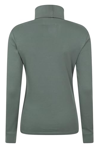 Mountain Warehouse Meribel Womens Roll Neck Top - 100% Combed Cotton Thermal Baselayer, Breathable, Lightweight, Isotherm with Fitted Sleeves - Ideal for - Image 6