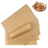 100 Fogli Carta Forno Pretagliata 30x20 cm, Carta Pergamena Antiaderente Senza PFAS e BPA, Resistente a Grassi e Umidità, Carta da Forno per Air Fryer, Forno, Pasticceria e Confezionamento Alimenti