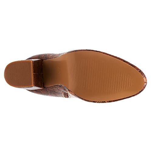 Coconuts By Matisse Carrie Ankle Boot, Tan Snake, Size 8 #TOP6