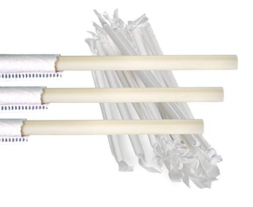 PHA STRAWS - | 100% Plastic Free | Individually Wrapped Biodegradable 8.2