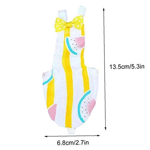 Bird Diaper Parrot Washable Diaper Nappies Suits Nappy Flying Costume for Green Cheek Conure Parakeet Cockatiels Pigeons Small Medium Pet Watermelon M – vue 2