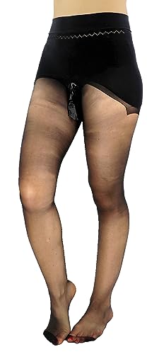 Image of Mona's Choice Super Stretchy XL 3 Denier Ultra Sheer Seamless Tall Womens & Mens Pantyhose /Mens Trouser Tights