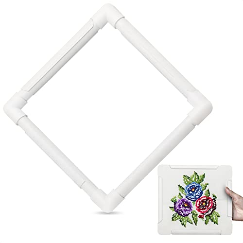 Outils de couture créatifs cadre point de croix blanc pour broder à la maison