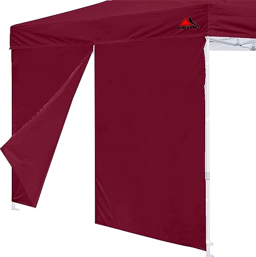 SCOCANOPY Porta per telaio a baldacchino 25 x 25 cm, design con cerniera centrale per un facile ingresso e uscita, 1 confezione solo per porta a baldacchino, bordeaux