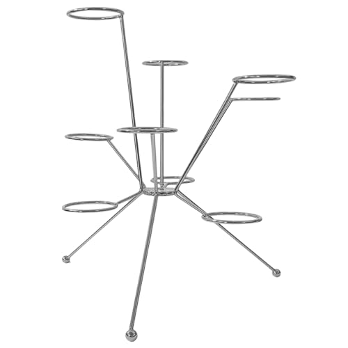 Exploded Fruit Bowl Exploded Fruit Stand Decorative Metal Fruit Holder Stand Multi-Tier Fruit Display Rack Kitchen Countertop Organizer (Silver)