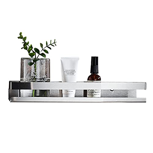 バスルームシェルフ ステンレススチール シャワーラック ドリル不要 シャワーキャディ 壁取り付け 自己粘着 防錆 トイレ キッチン用 つや消し加工 A1段 40cm