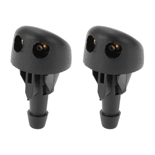 VekAuto 2 Pcs Boquilla De Lavaparabrisas Adecuado Para Renault Clio Mk2 98-14 ABS Negro Boquillas De Rociado De Parabrisas Chorro De Lavado De Parabrisas No.7700413545