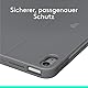Logitech Combo Touch Tastatur-Case für iPad Air 11 Zoll (M2 und M3), iPad Air (5. Generation) – Abnehmbare Tastatur mit Hintergrundbeleuchtung und Halterung, Deutsches QWERTZ-Layout - Grau
