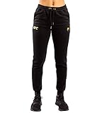 Venum Women's Standard Replica Pants, Black/Gold, Small