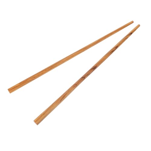 KAILIKETIY 橄欖木製箸 滑り止め耐熱 木製ロング箸 再利用可能 キッチン調理用 中華料理 鍋料理 バーベキュー対応 家 レストラン アウトドア用
