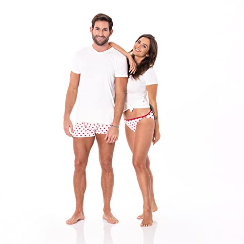 KICKEE Full of Hearts Men’s Underwear, Silky Soft and Comfy Fitted Underwear3