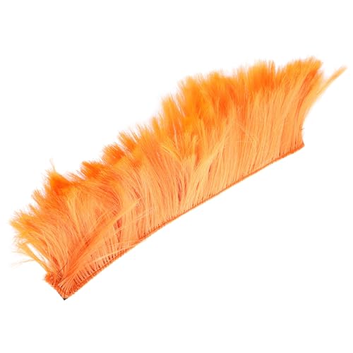 Cresta naranja para casco de moto: peluca decorativa de fibra sintética para ciclismo