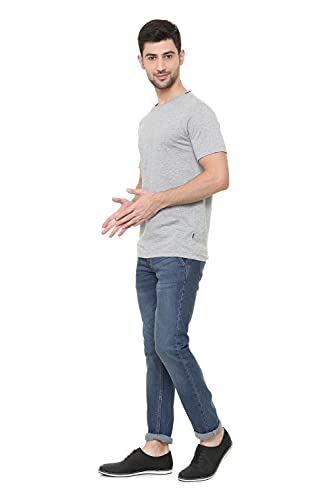 Image of Van Heusen Men Athleisure Regular Fit T-Shirt - Cotton Rich - Smart Tech, Easy Stain Release, Anti Stat, Ultra Soft, Moisture Wicking
