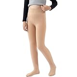YKDLLF Mallas con Forro Polar para Niñas Medias Termicas Opacas de Invierno Medias sólidas para niñas opacas de microfibra suave con pies para niños casual baile escuela ballet