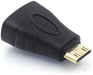 VCE HDMI Mini Adapter, Gold Plated Mini HDMI Male to Standard HDMI Female Adapter 4K Compatible for Raspberry Pi Zero W, Camera, Camcorder, DSLR, Tablet, Video Card