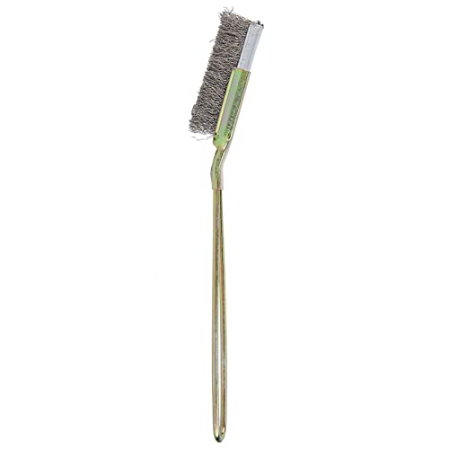 Steel Bonsai Brush, for long-lasting Garden Tool with Curved/Straight heads, wear resistance, Eco Friendly Finish, Ergonomic Design, Ideal for Bonsai Enthusiasts(straight head)