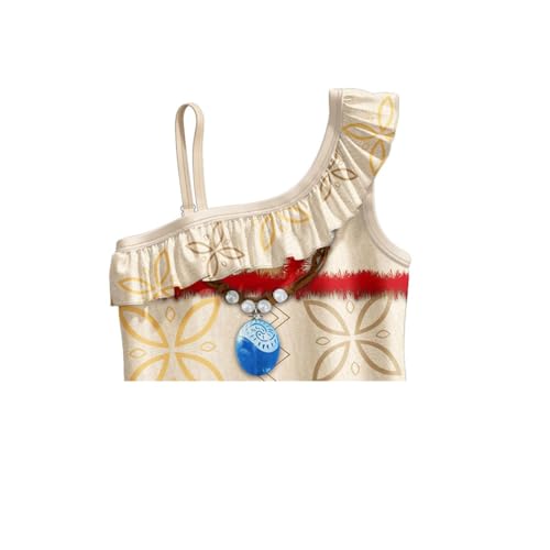 Girls Princess Swimsuit Adventure Outfit with Swim Cap, 3-10 Years3