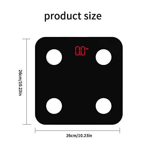 OUYAD Smart Home Gewicht Schaal, Bluetooth Smart Body Vet Schaal, Ondersteuning USB Opladen LED Smart Digitale Badkamer… - Afbeelding 3