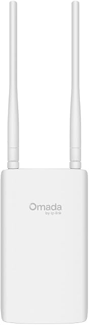 TP-Link Omada WiFi 6 AX1800 Dual Band Outdoor Access Point (EAP603-Outdoor)– WiFi Extender Universal Compatible, 2x2 MIMO, Up to 3,200 sq.ft, PoE Powered, IP65 Weatherproof, Starlink Compatible