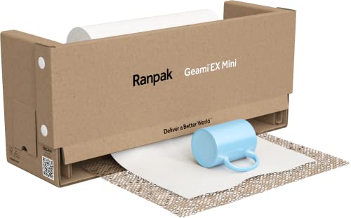 Ranpak Geami Exbox DC only + Interleaf - Papel de burbujas sostenible, 250 m, con estructura de panal 3D con papel de seda incrustado, reciclable, certificado FSC, 100% papel