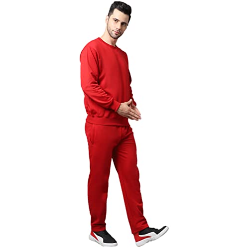 Image of Mack Jonney Fleece Solid Tracksuit Co-ord Set for Men- SW RN LOWER 02-P