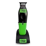 TPOB Play Barber Hair Clippers Trimmer for Men 7000 RPM with Pencil Blade Rubber Green/Black/Pink Grips (Black w/Grips)