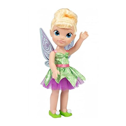 Disney Campanilla Amiga Campanilla Grande para Niñas – Muñeca de 38 cm de Altura Que Incluye Vestido, Zapatos y Anillo Extraíbles – Muñeca con Preciosos Detalles para niñas con 3 años +