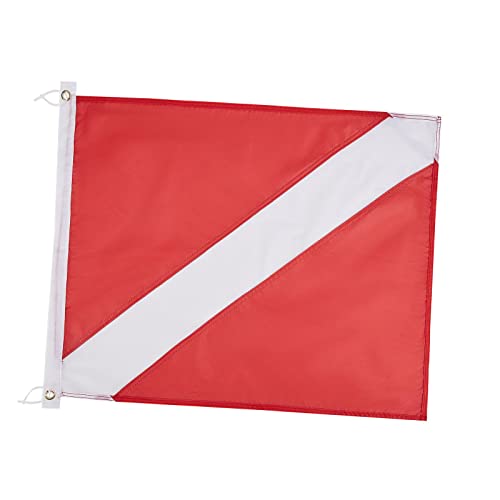 Dive Flag 20 X 24 Inch Warning Flag Heavy Duty Boat Flag Marker for Diving Use