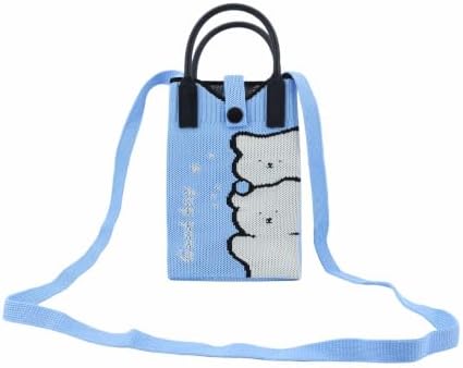 Women's Crochet Crossbody Bag, Mini Knit Cell Phone Bag